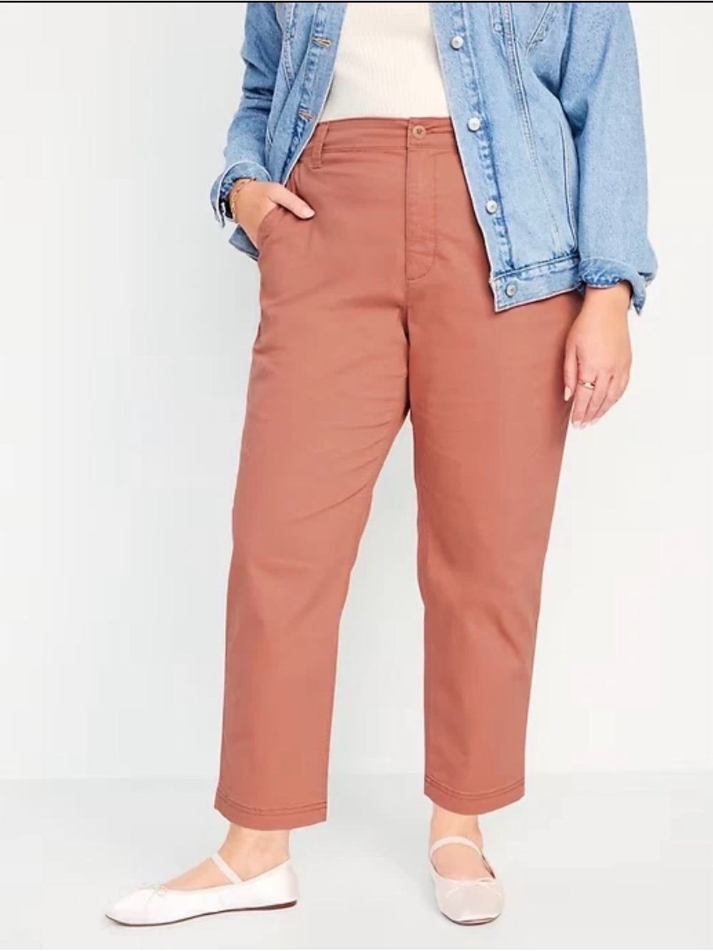Old Navy Coral OG Chino Ankle Pants Womens XL Tall